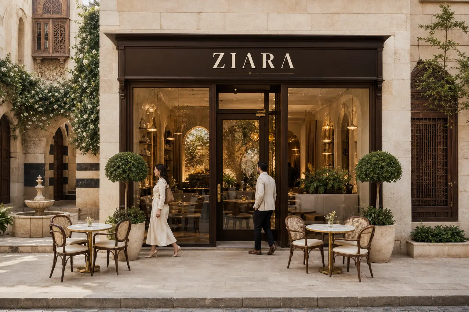 Ziara Damascus — storefront day