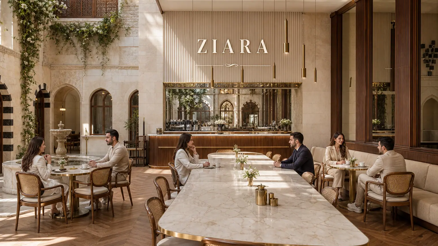 Ziara Damascus — interior wide morning