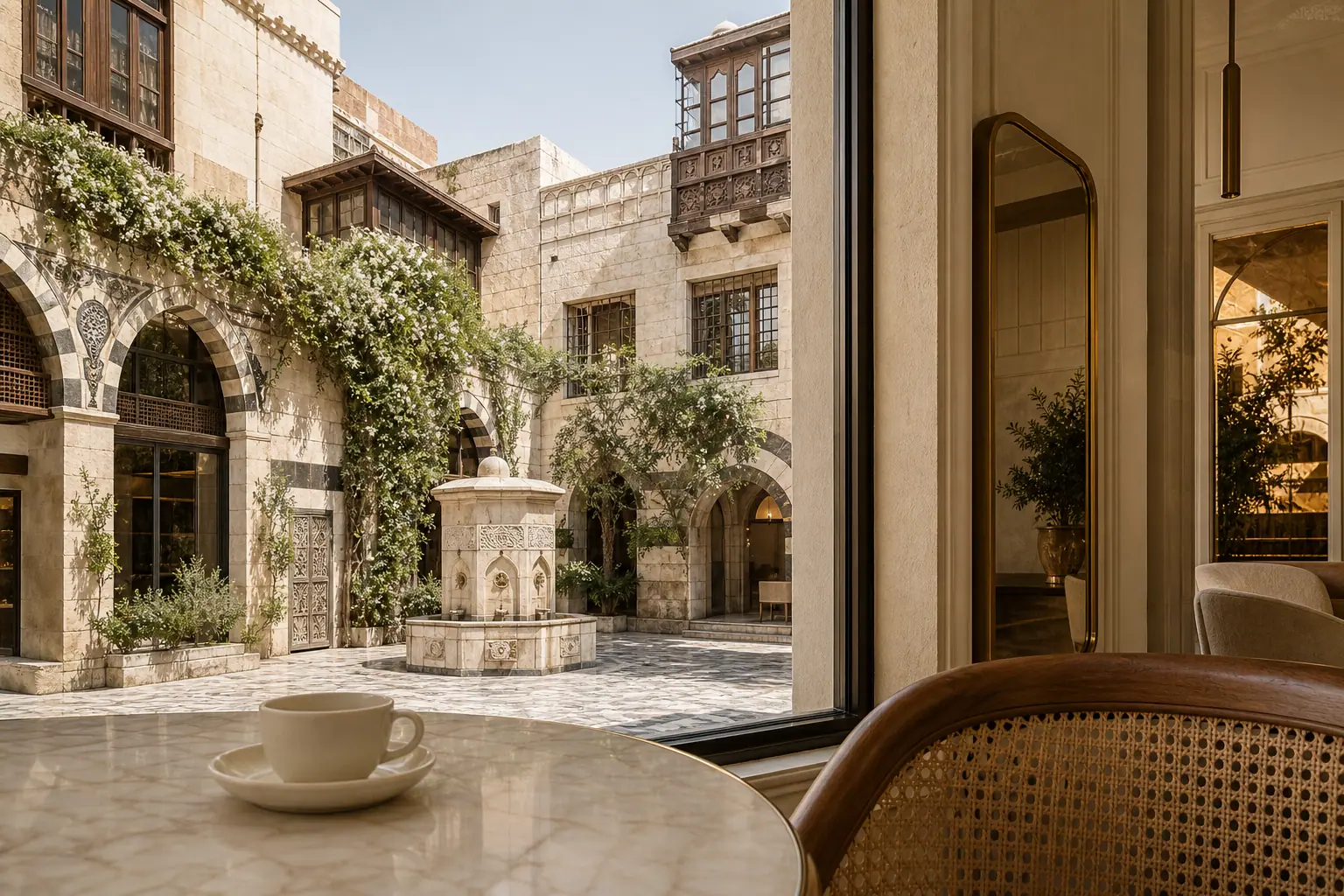 Ziara Damascus — window and city