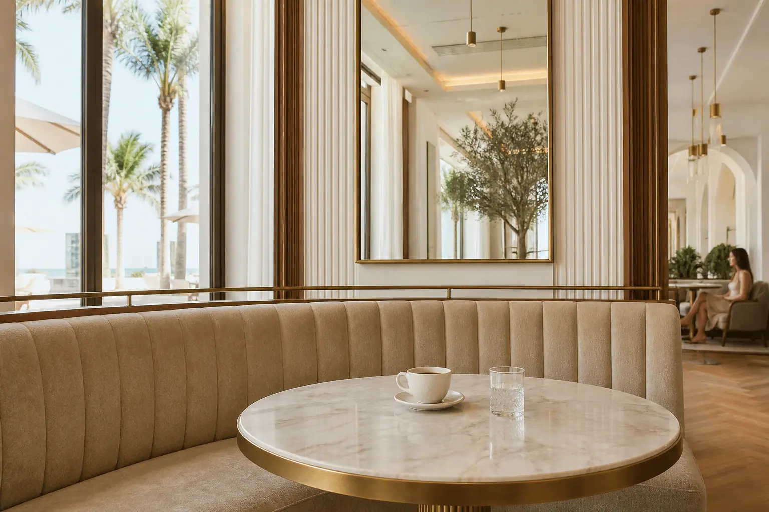 Ziara Dubai — interior banquette