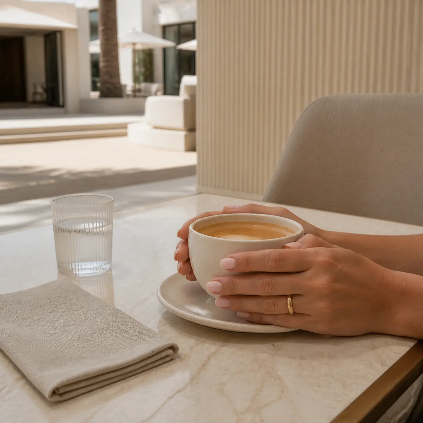 Ziara Dubai — coffee and hands