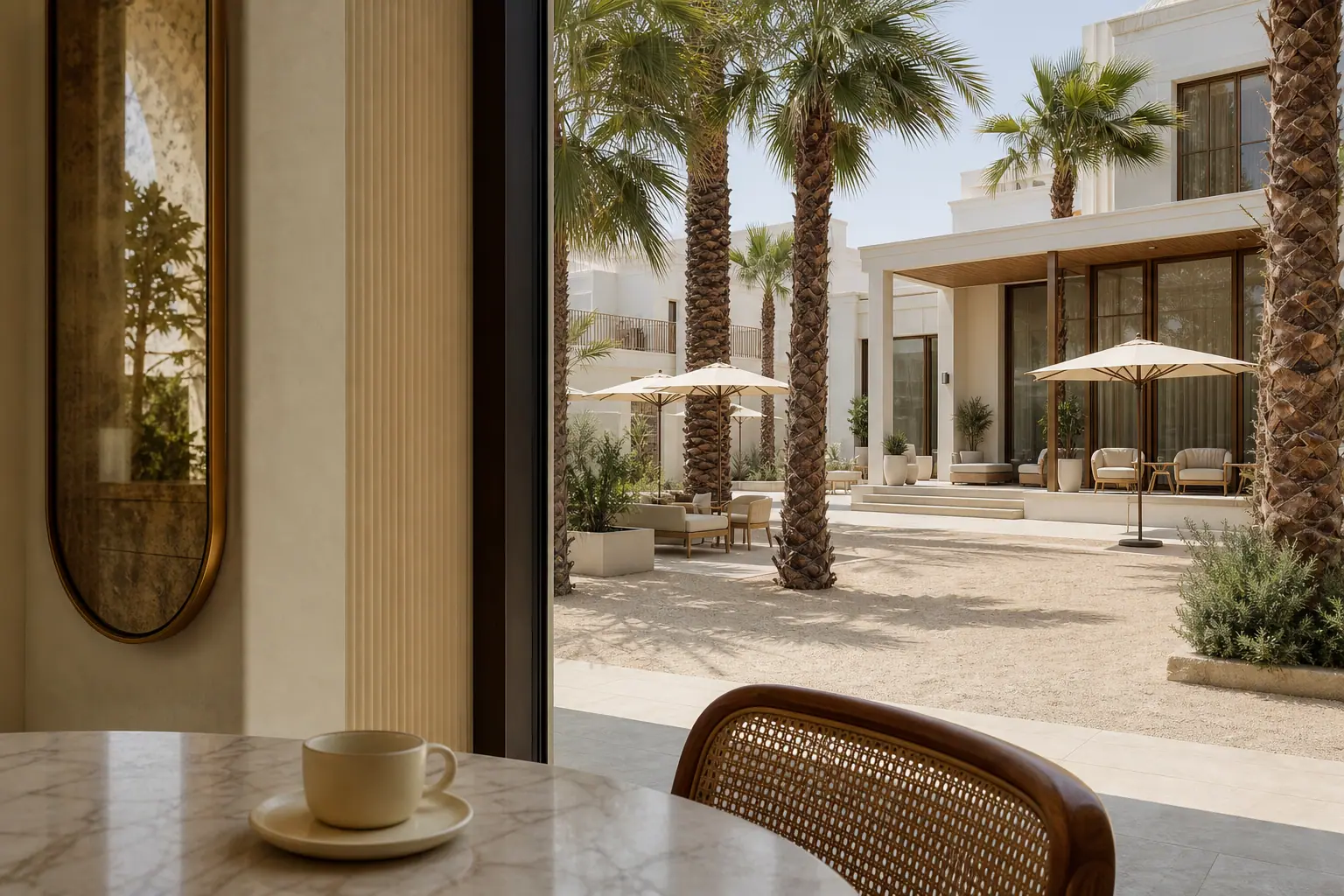 Ziara Dubai — window and city