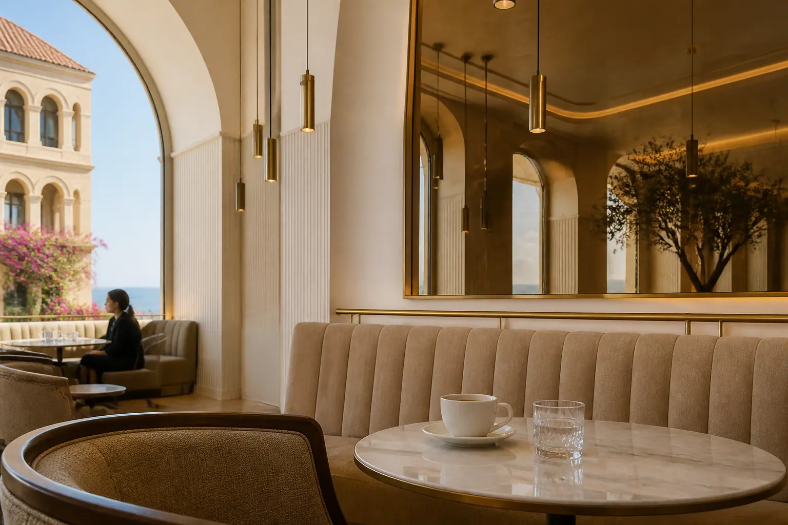 Ziara Beirut — interior banquette